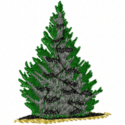 Flowers And Tree Embroidery Design 8